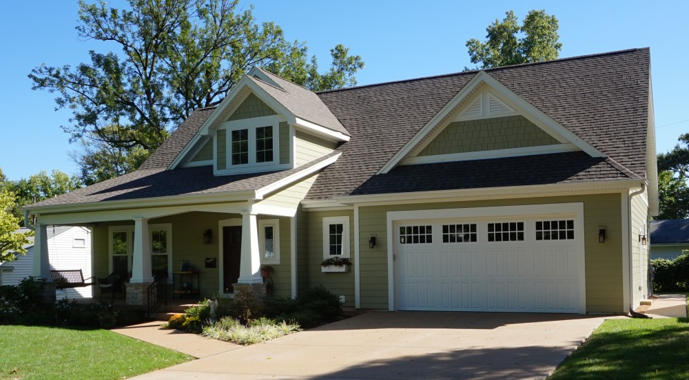 Photo By STL Siding Pros. James Hardie Siding In Heathered Moss