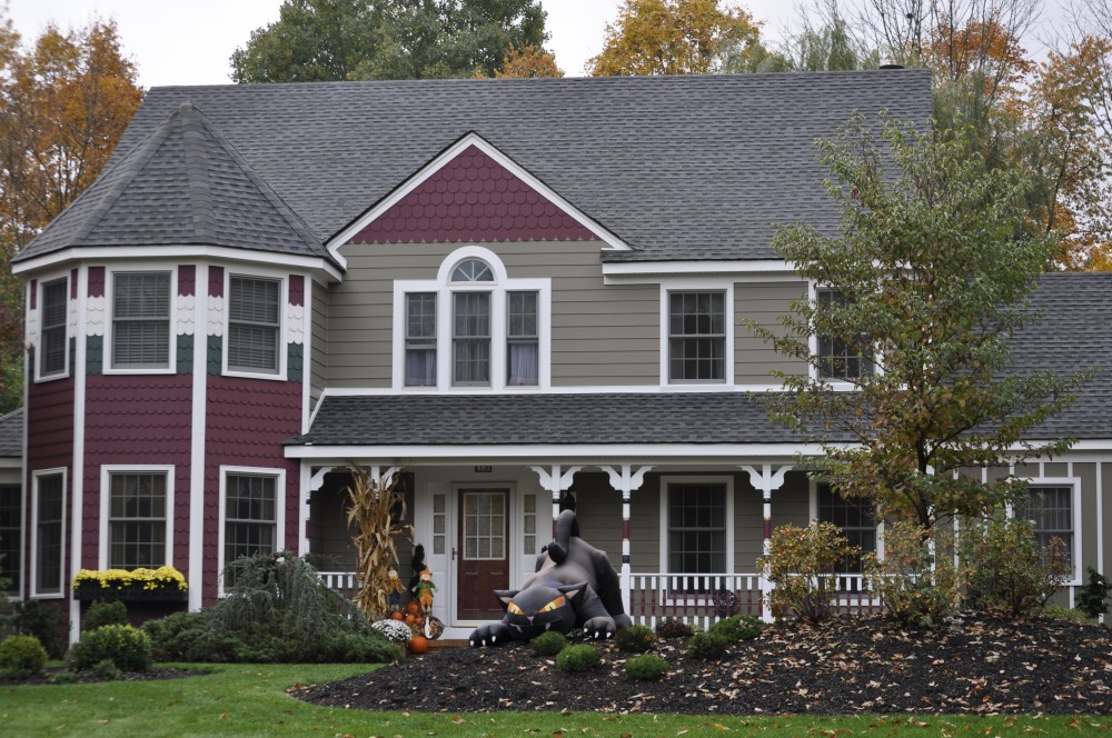 Photo By K & B Home Remodelers, LLC. James HardieÂ® Siding