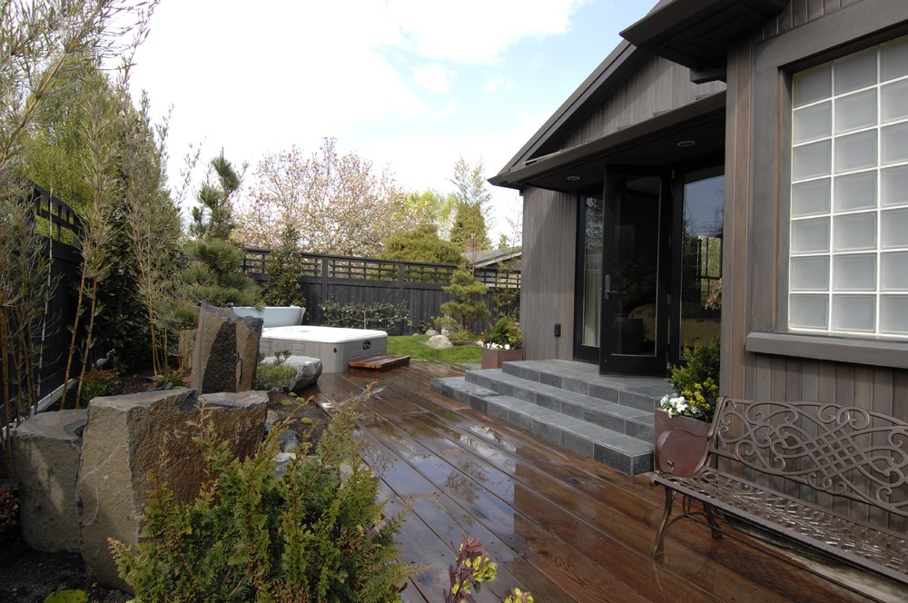 Photo By Prestige Residential Construction. Outdoor Living Area Entry