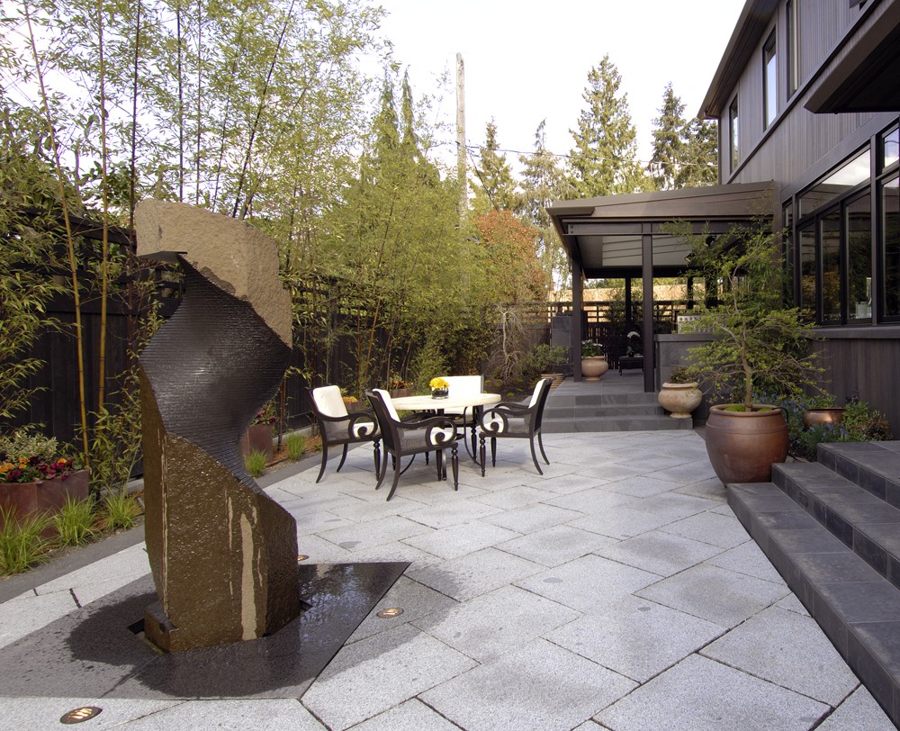 Photo By Prestige Residential Construction. Outdoor Living Area Entry
