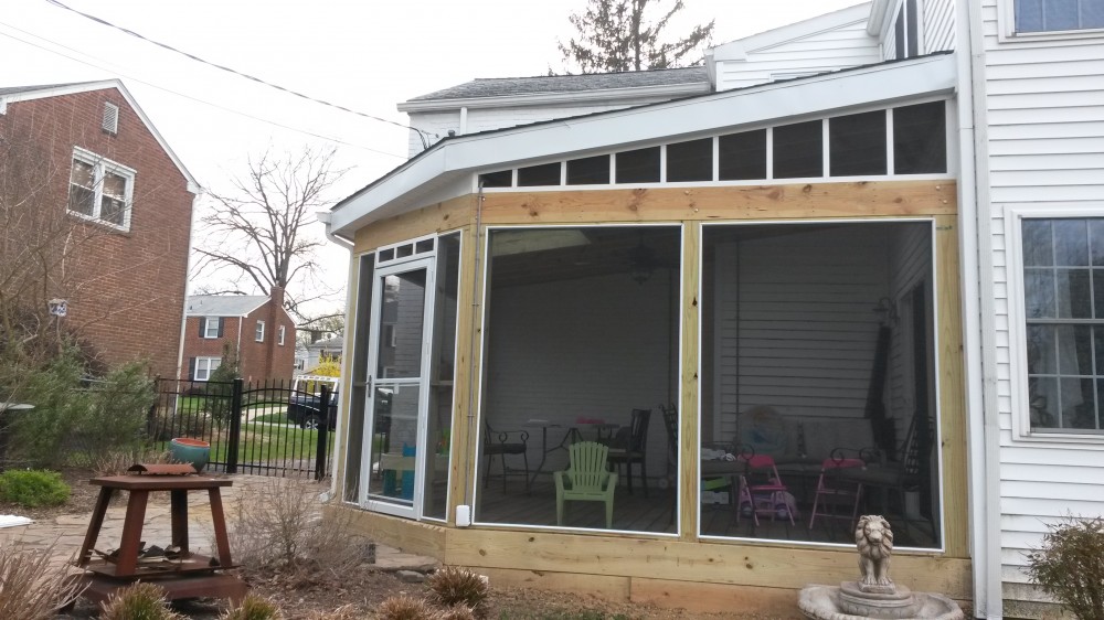 Photo By TC Carpentry LLC. Open Screen Porch