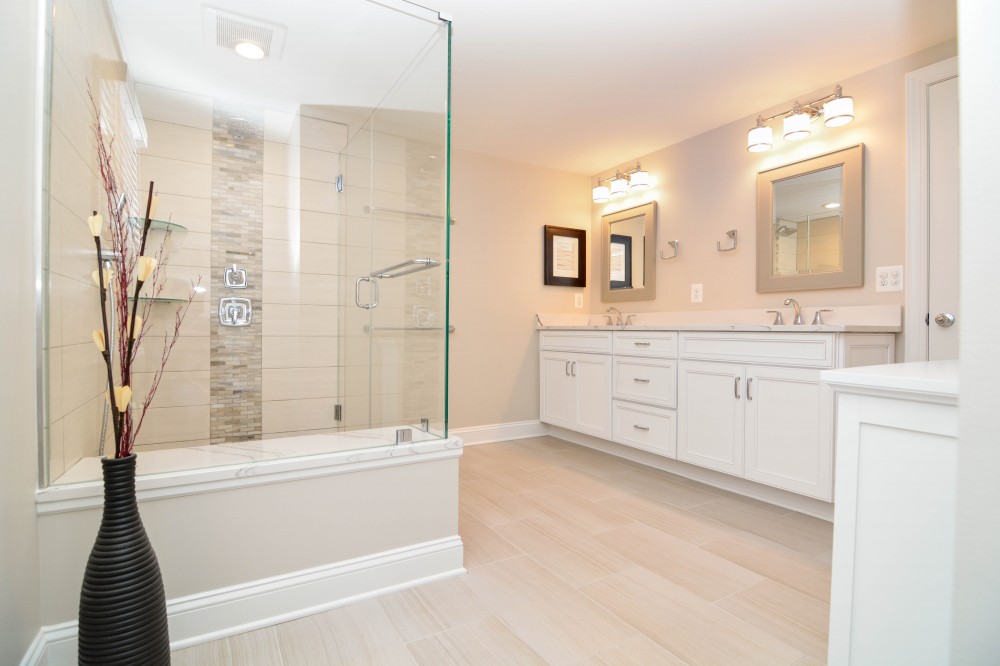 Photo By Miller Remodeling Design/Build. Master Bath & Closet