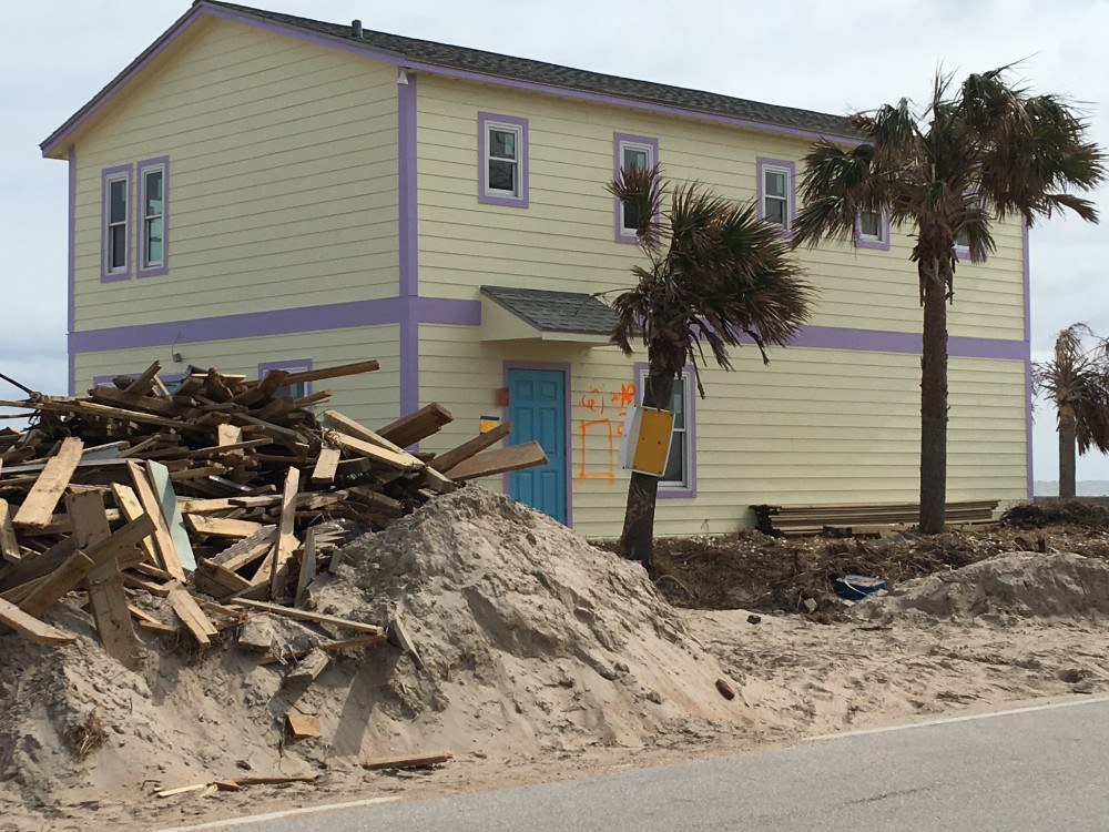 Photo By Siding Industries. BEACH HOUSE SURVIVES HURRICANE MATHEW