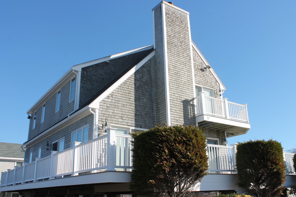 Photo By Care Free Homes Inc.. AZEK Deck On Waterfront Home In Fairhaven, MA