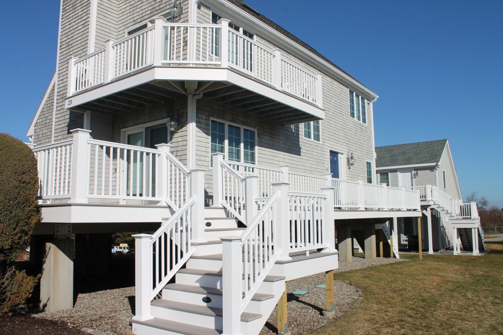 Photo By Care Free Homes Inc.. AZEK Deck On Waterfront Home In Fairhaven, MA