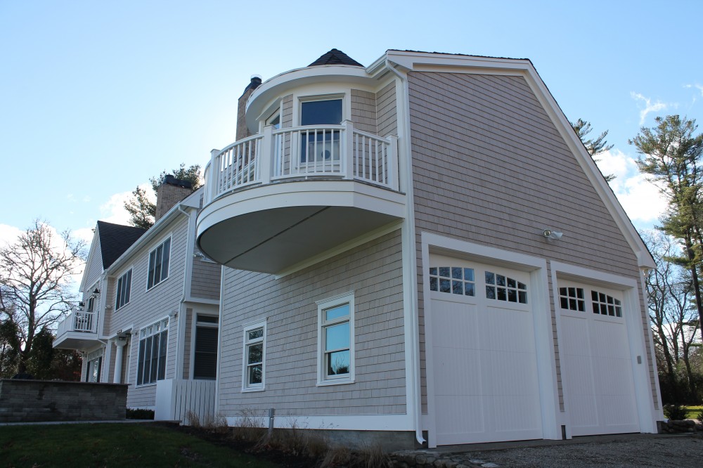 Photo By Care Free Homes Inc.. Maibec Cedar Siding, CertainTeed Designer Roofing, AZEK Decking In Marion, MA