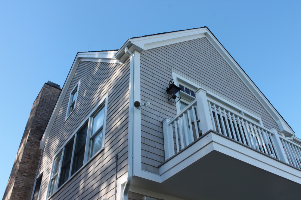 Photo By Care Free Homes Inc.. Maibec Cedar Siding, CertainTeed Designer Roofing, AZEK Decking In Marion, MA