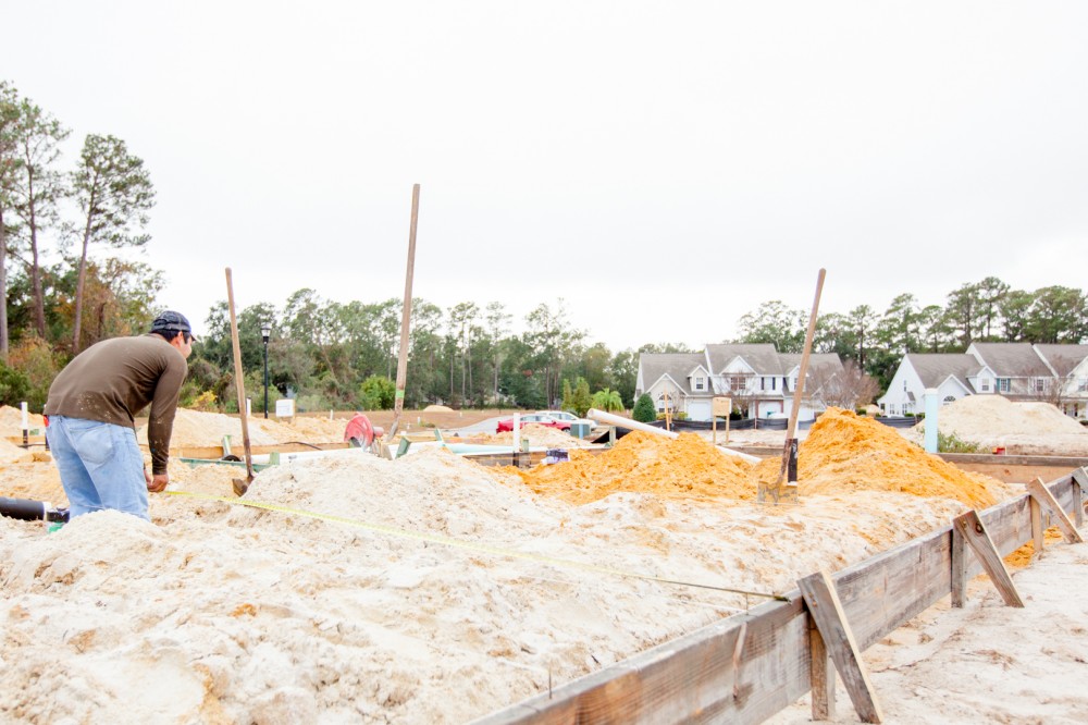 Photo By Gavigan Construction. Foundation Under Way At Azalea Square