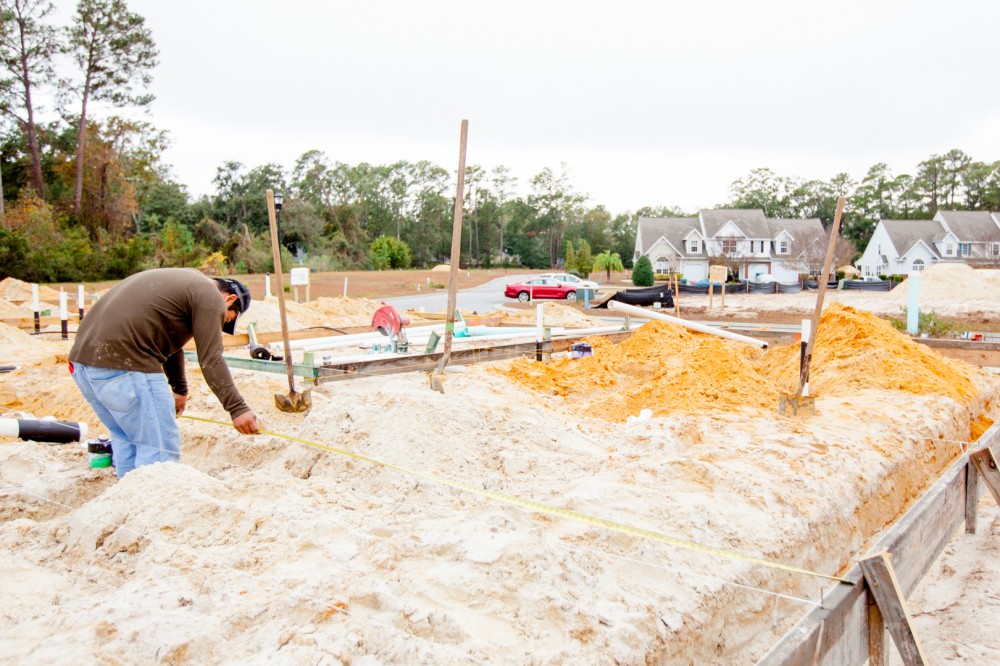 Photo By Gavigan Construction. Foundation Under Way At Azalea Square