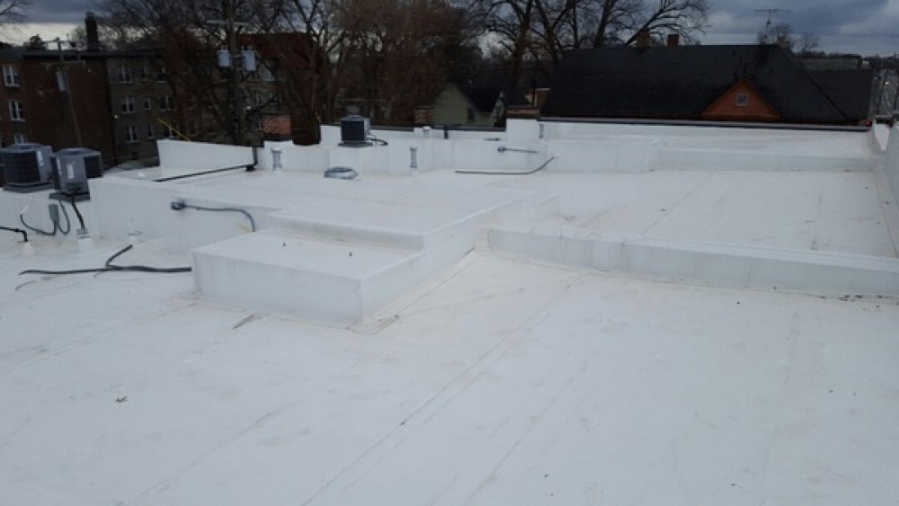 Photo By Rapid Roofing. Commercial Roof Replacement