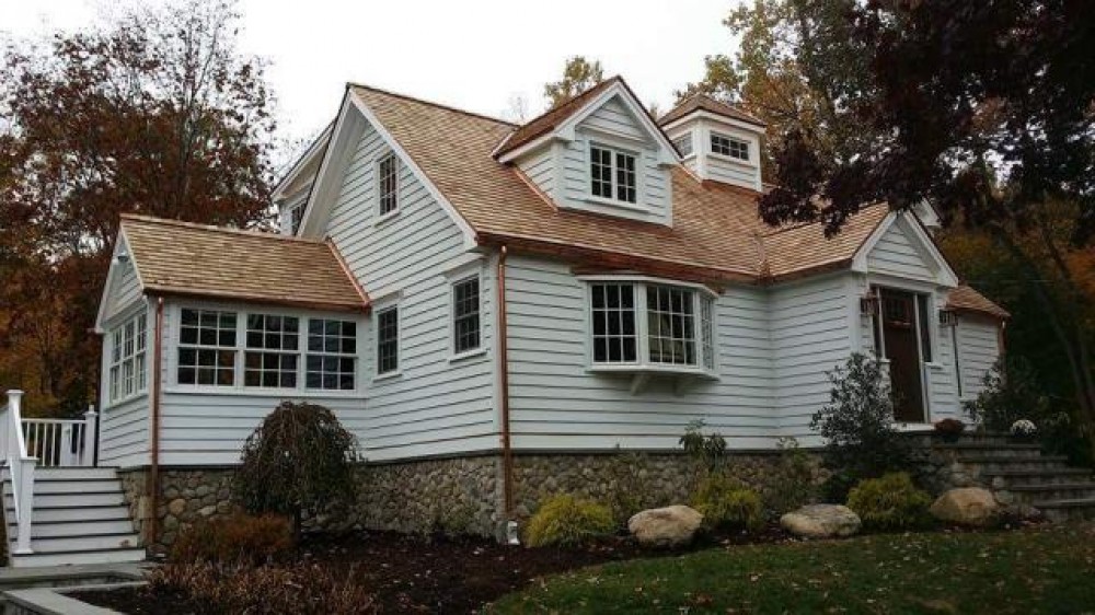 Photo By Burr Roofing, Siding & Windows. Full Exterior Remodel, Trumbull CT