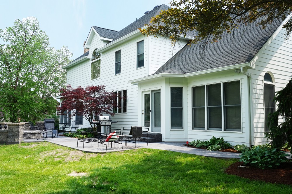 Photo By STL Siding Pros. Arctic White James Hardie Siding