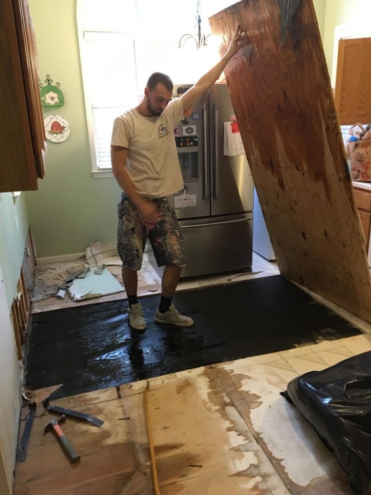 Photo By Carolina Water Damage Restoration. Leaking Pipe In Raleigh, NC
