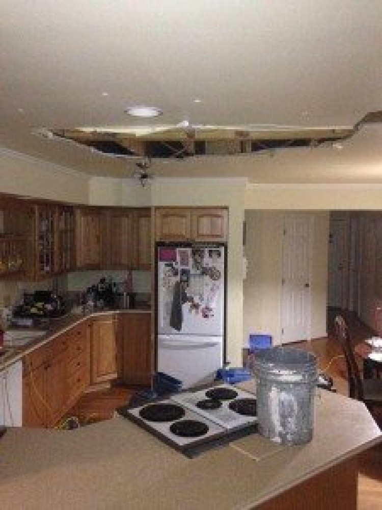 Photo By Carolina Water Damage Restoration. Major Sink Overflow In Raleigh, NC