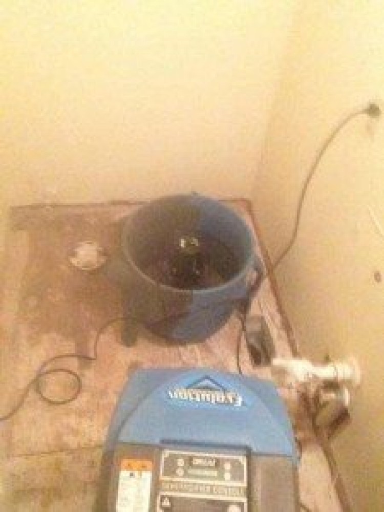 Photo By Carolina Water Damage Restoration. Toilet Supply Line Leak In Raleigh