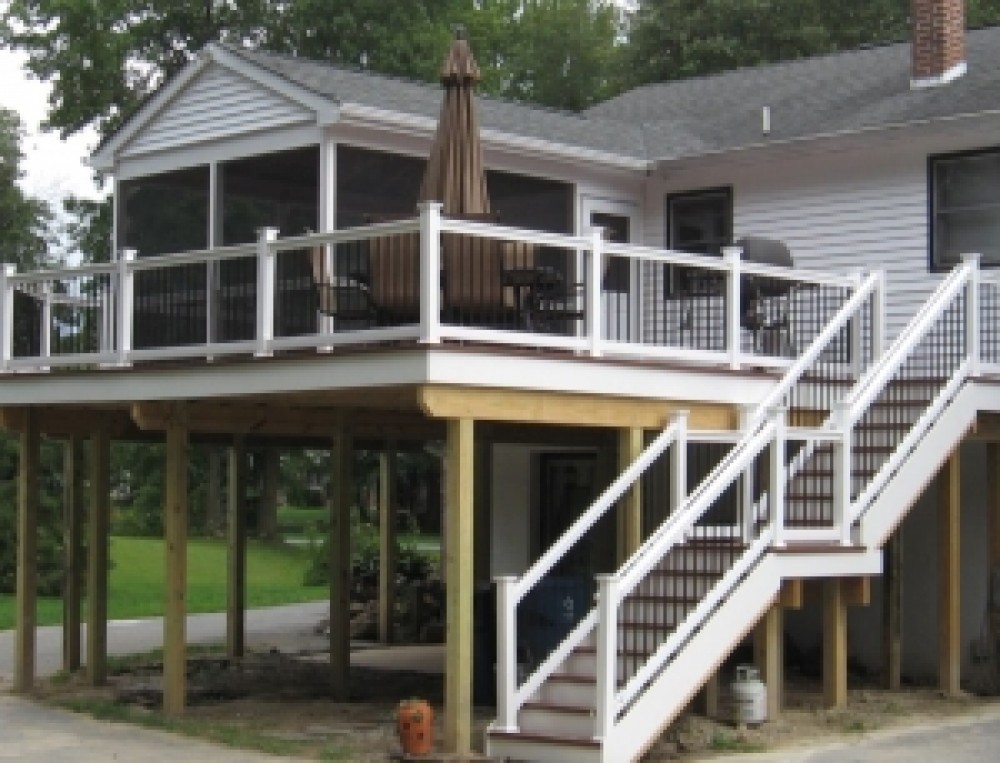 Photo By Ferris Home Improvements. Deck