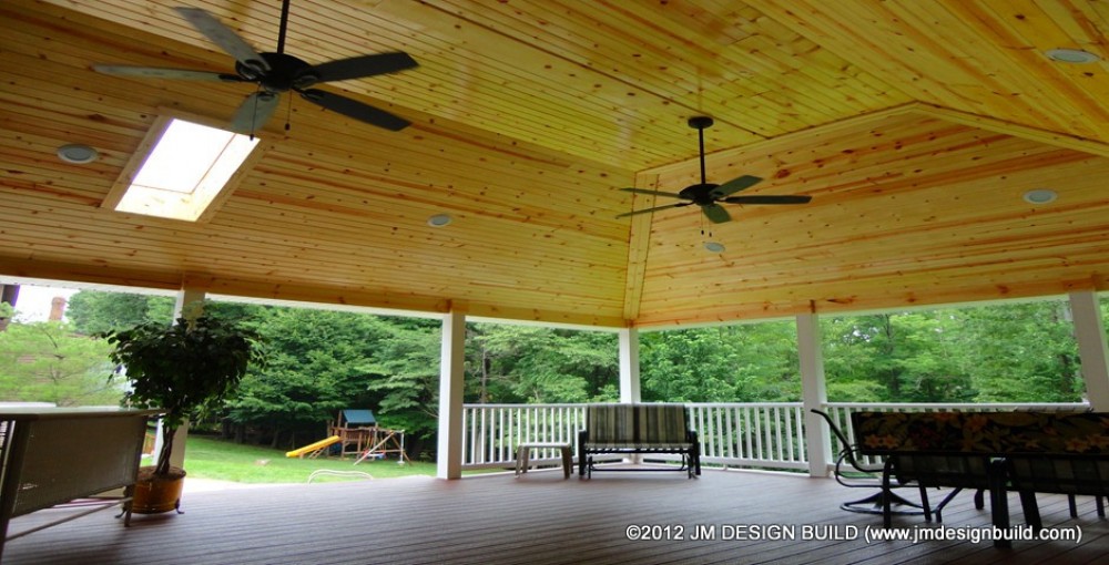 Photo By JM Design Build & Remodeling. Covered Deck - Broadview Hts