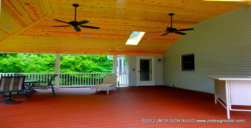 Photo By JM Design Build & Remodeling. Covered Deck - Broadview Hts