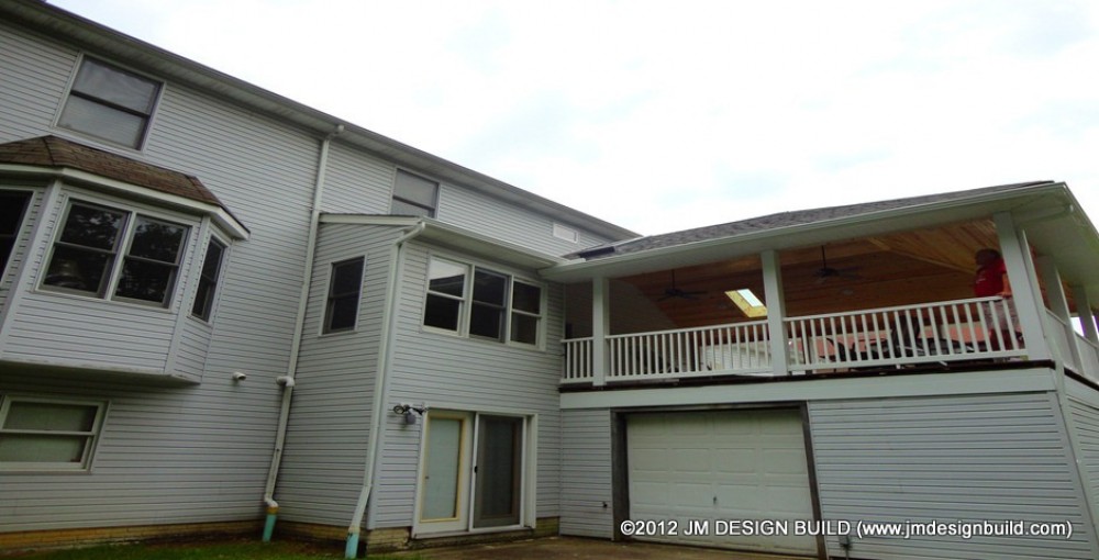 Photo By JM Design Build & Remodeling. Covered Deck - Broadview Hts