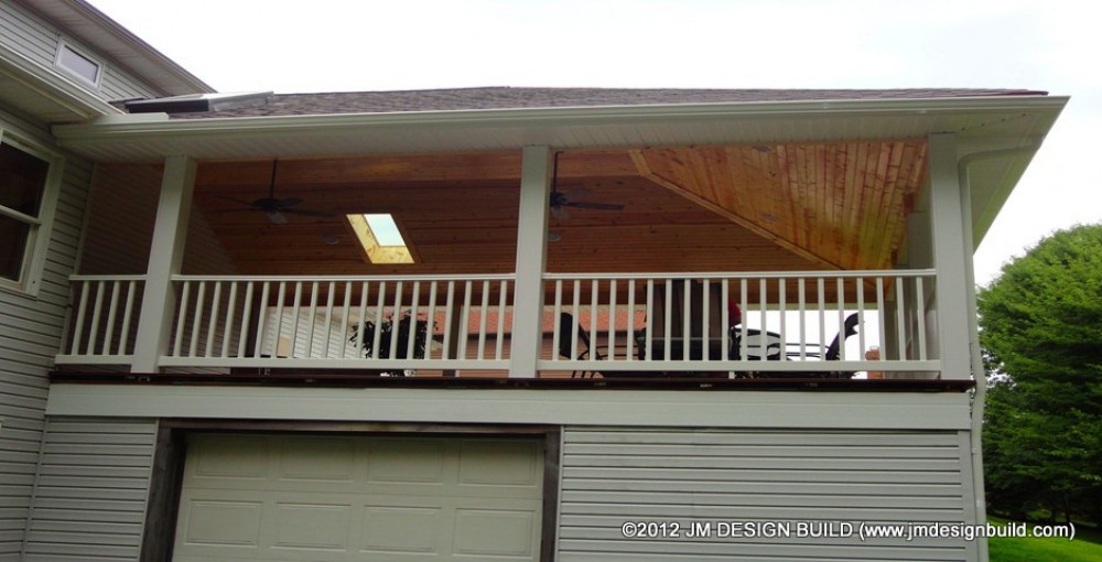 Photo By JM Design Build & Remodeling. Covered Deck - Broadview Hts