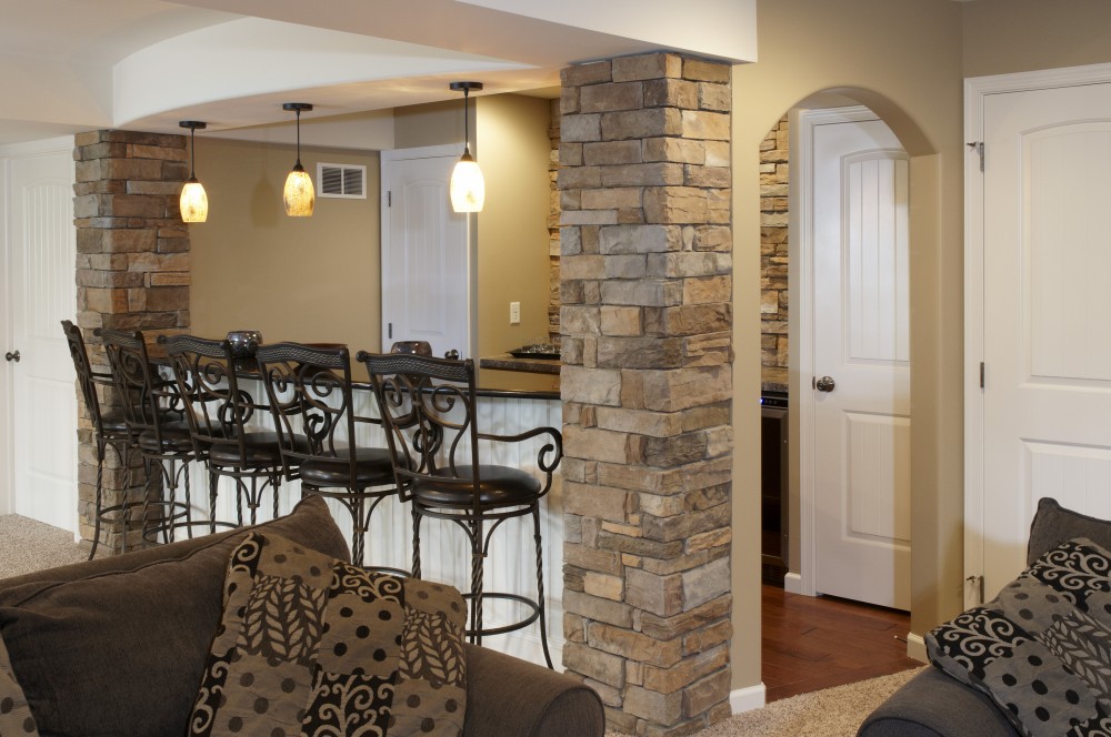 Photo By Renovations By Garman. Finished Basement