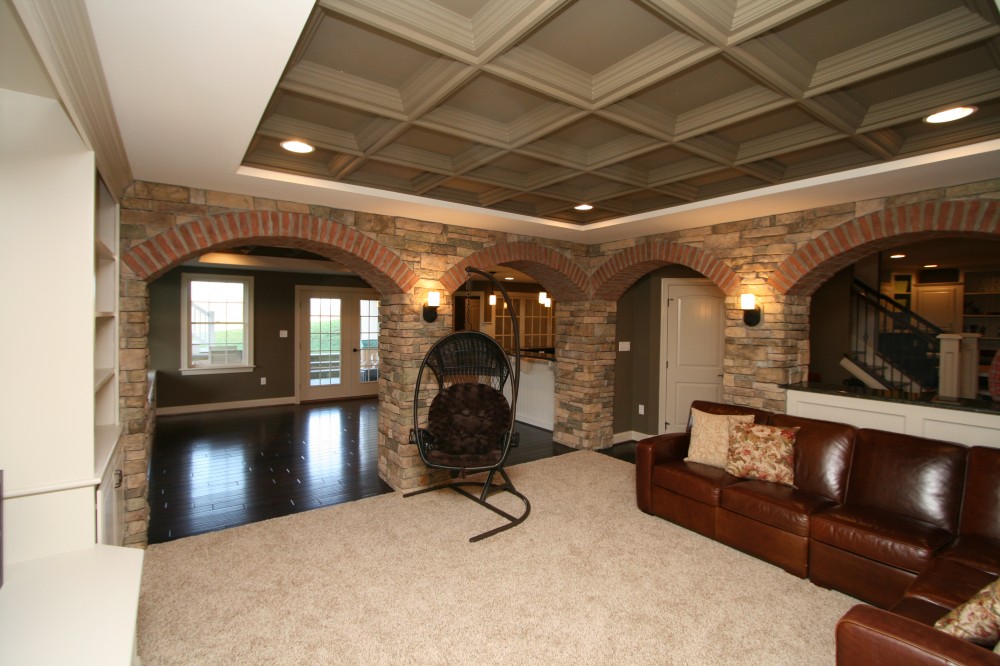 Photo By Renovations By Garman. Finished Basement