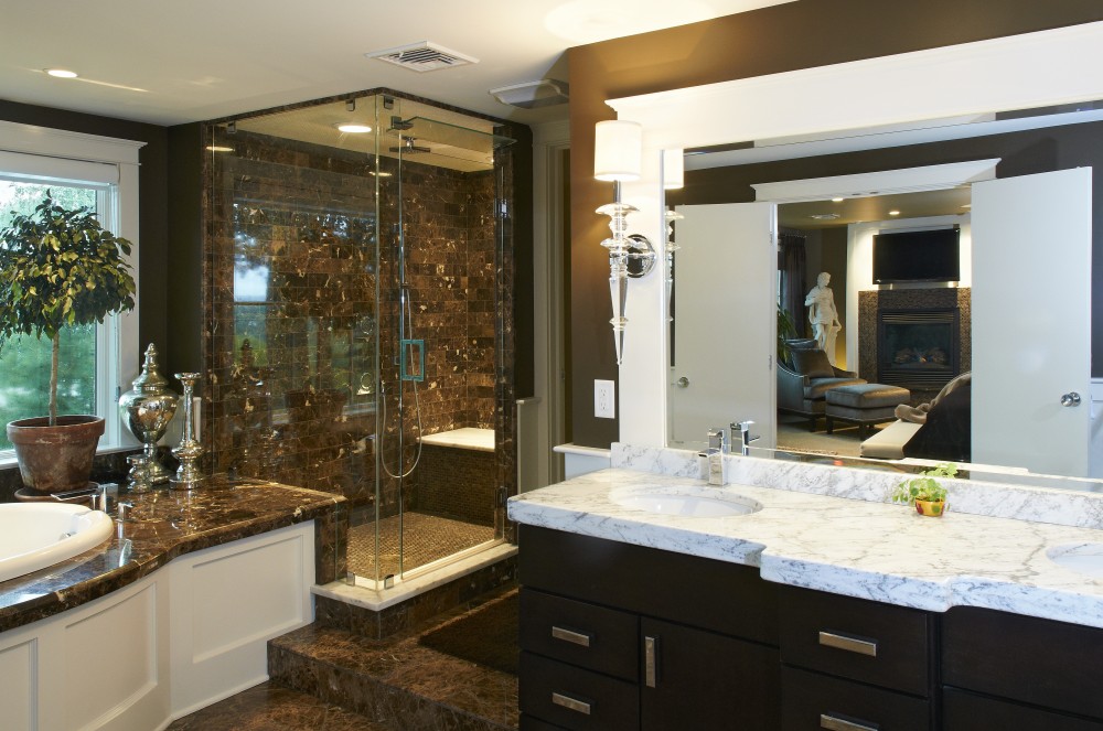 Photo By Renovations By Garman. Master Bath