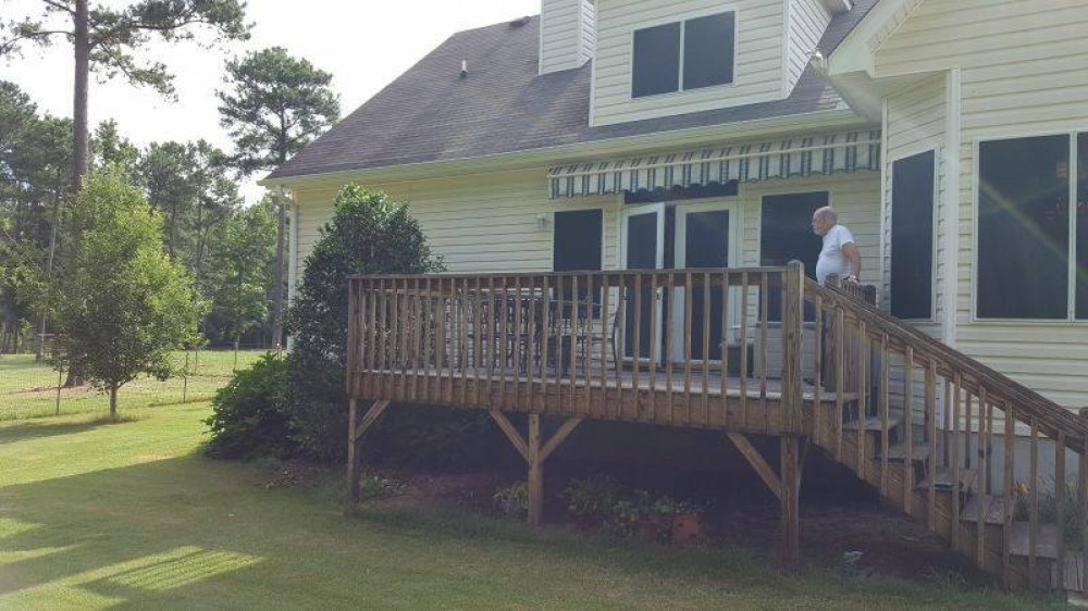 Photo By All American Exteriors. Back Porch Addition