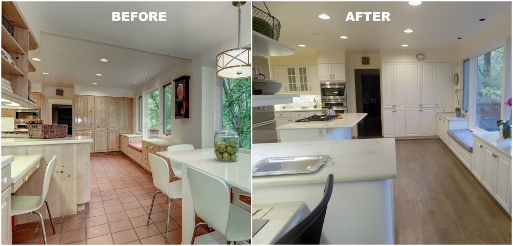 Photo By Hopkins & Porter Construction, Inc.. Before & After 