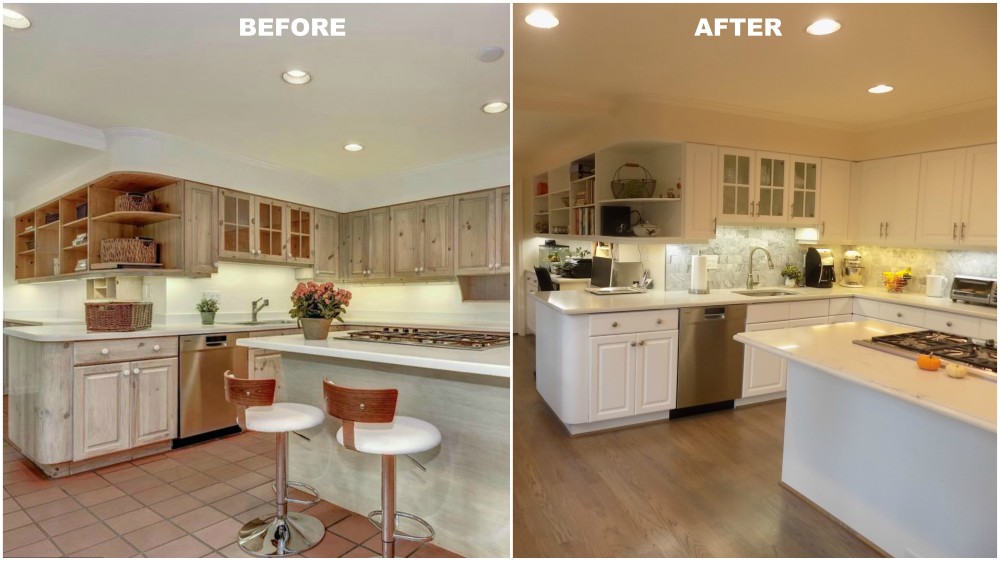 Photo By Hopkins & Porter Construction, Inc.. Before & After 