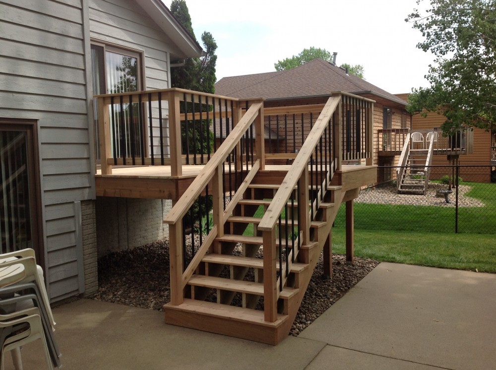 Photo By Juranek Home Improvement. Cedar Deck