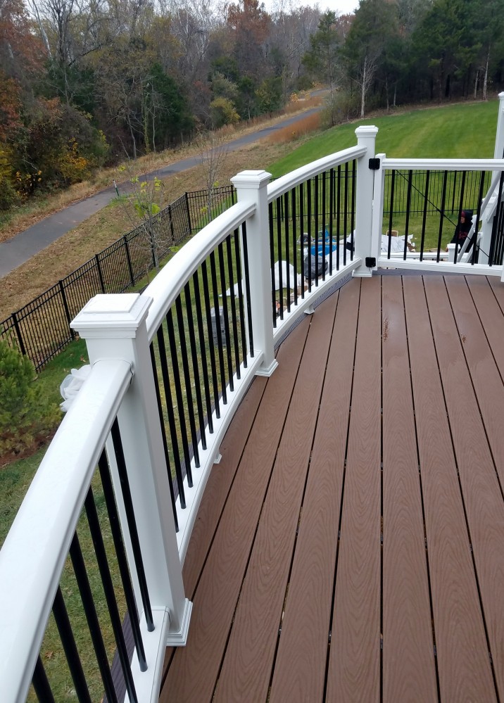 Photo By Prince William Home Improvement. Trex Curved Deck And EP Henry Patio