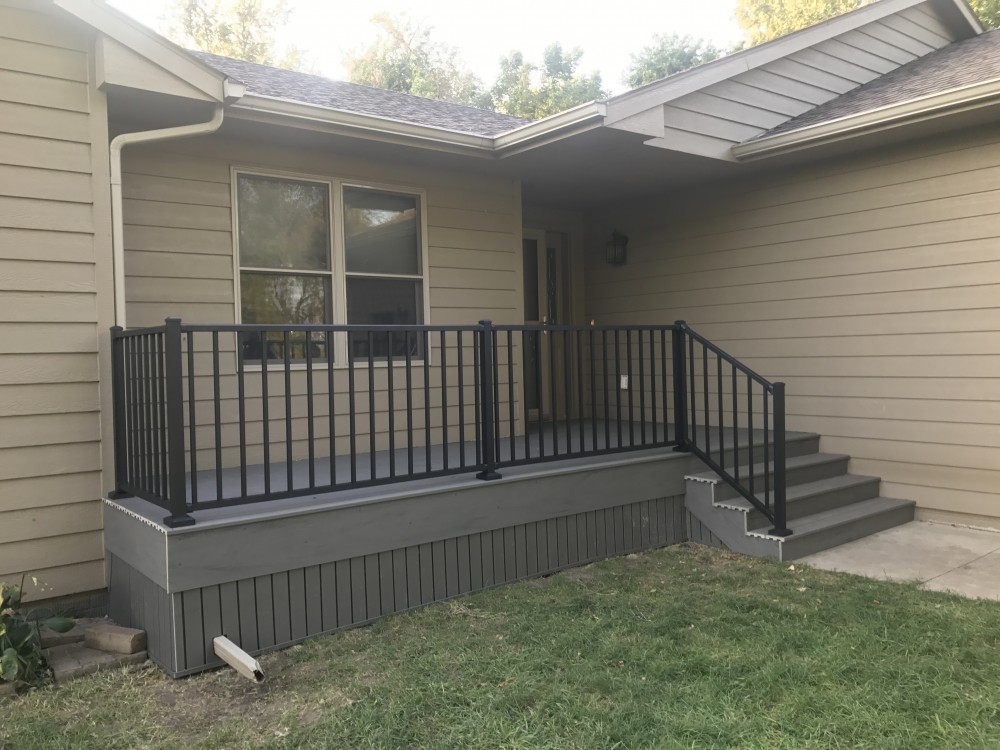 Photo By Juranek Home Improvement. Timbertech Terrain Deck In Silver Maple