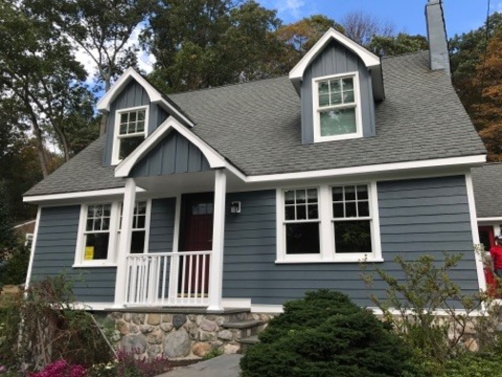 Photo By K & B Home Remodelers, LLC. James Hardie Siding