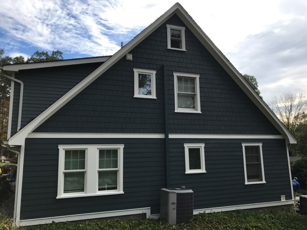 Photo By K & B Home Remodelers, LLC. James Hardie Siding