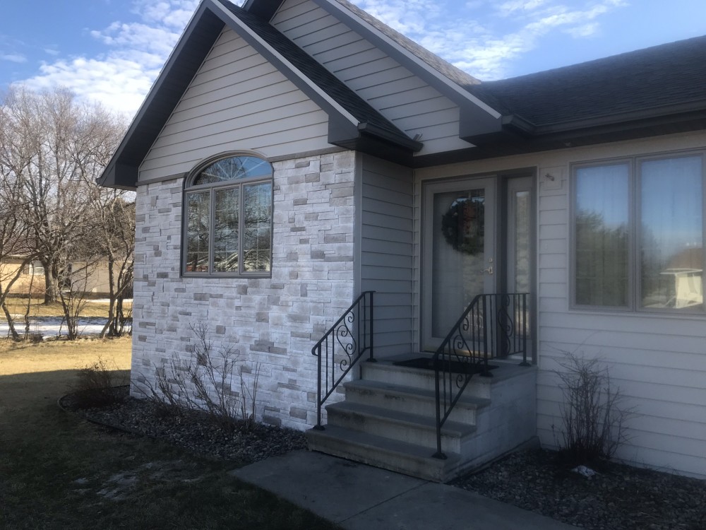 Photo By Juranek Home Improvement. Siding Refresh With Versetta Stone Accents