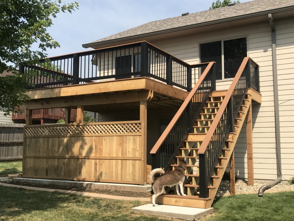 Photo By Juranek Home Improvement. Azek Deck With Cedar Rim Joists