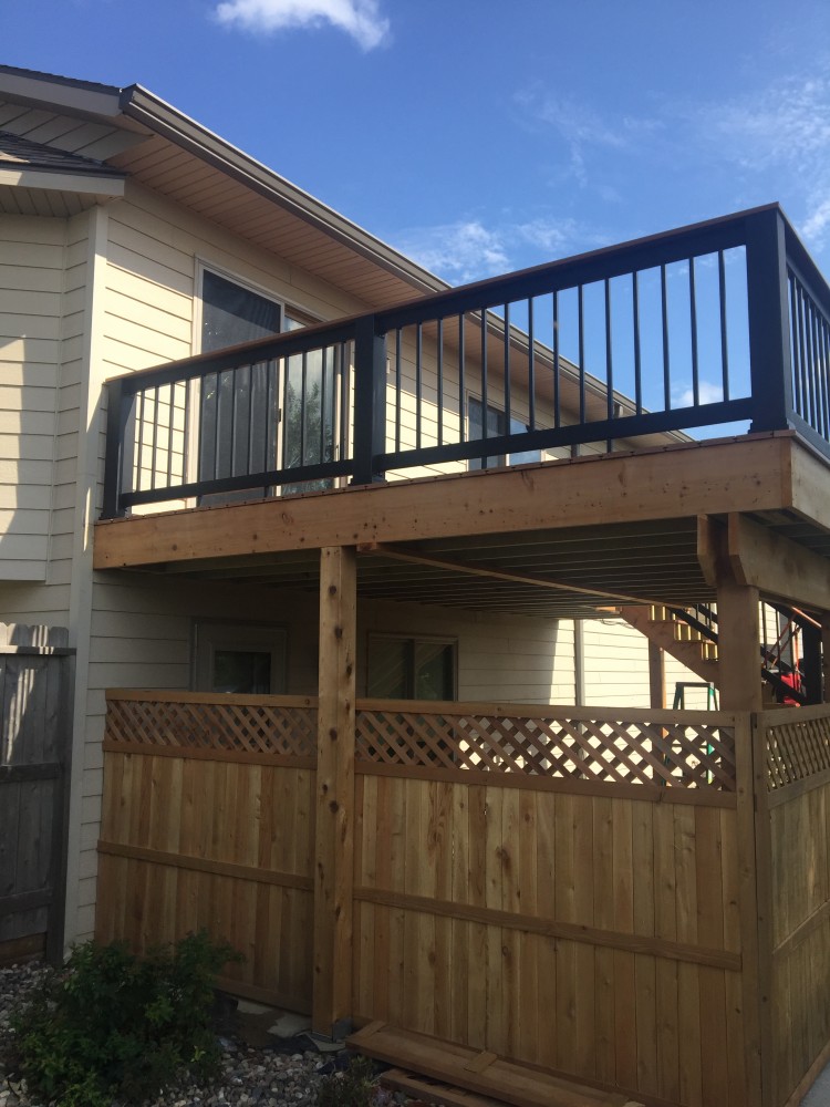 Photo By Juranek Home Improvement. Azek Deck With Cedar Rim Joists