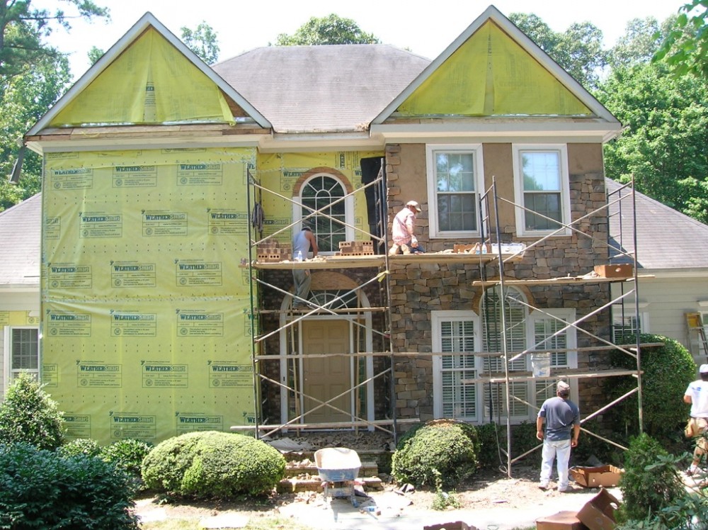 Photo By Painting Plus Inc.. Stucco Removal 