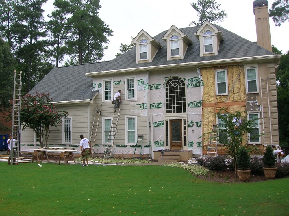 Photo By Painting Plus Inc.. Stucco Removal 