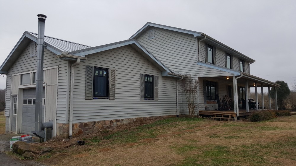 Photo By All American Exteriors. Farmhouse Remodel