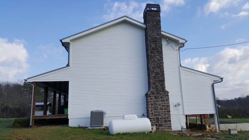 Photo By All American Exteriors. Farmhouse Remodel