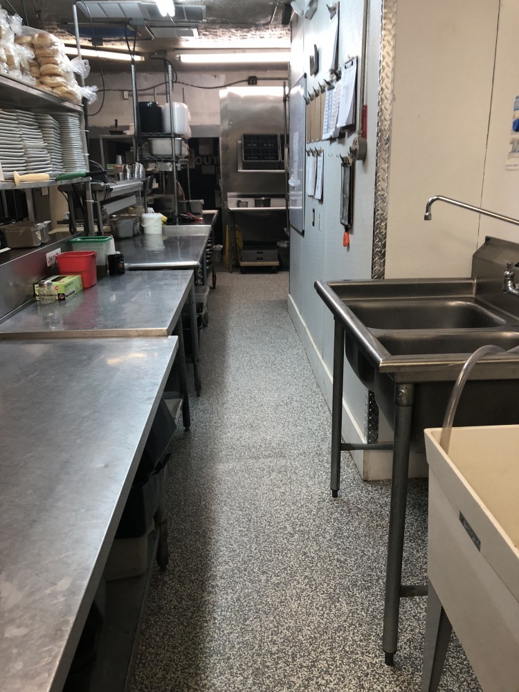 Photo By Columbus Garage Floor Coating. Commercial Kitchen - Local Roots