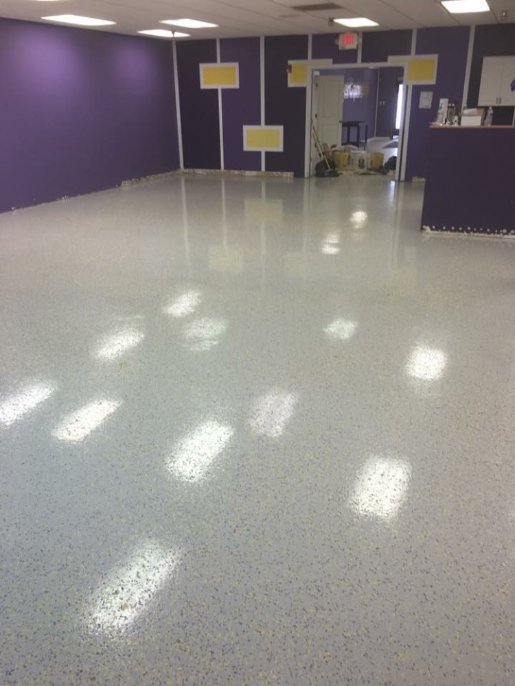 Photo By Columbus Garage Floor Coating. Commercial Floor - Super Games