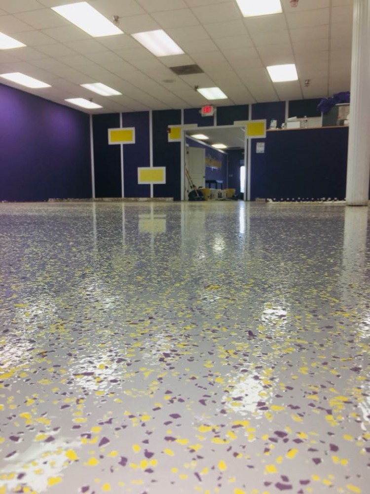 Photo By Columbus Garage Floor Coating. Commercial Floor - Super Games