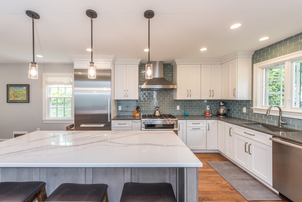 Photo By Finecraft Contractors, Inc. (Prospects). Kensington, MD Open Kitchen & Eclectic Bathroom