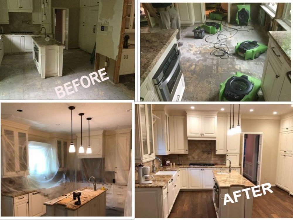 Photo By ServPro Of Spring/Tomball. Before & After Kitchen Photos