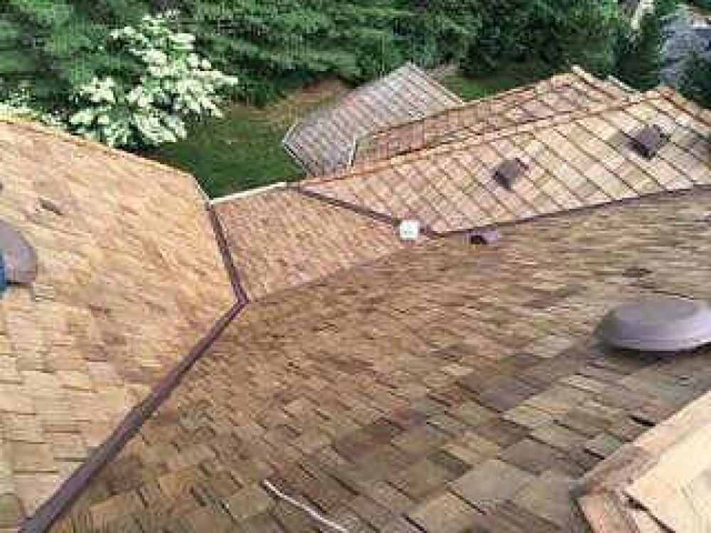 Photo By BRAX Roofing. Cedar Shake Roof Replacements 