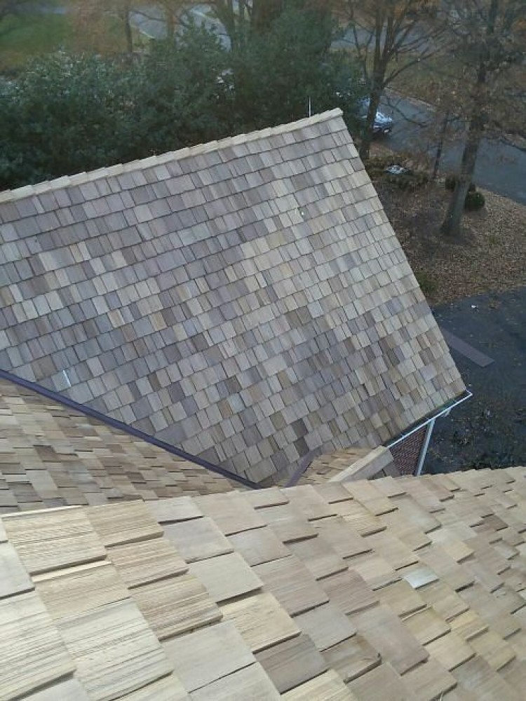 Photo By BRAX Roofing. Cedar Shake Roof Replacement 