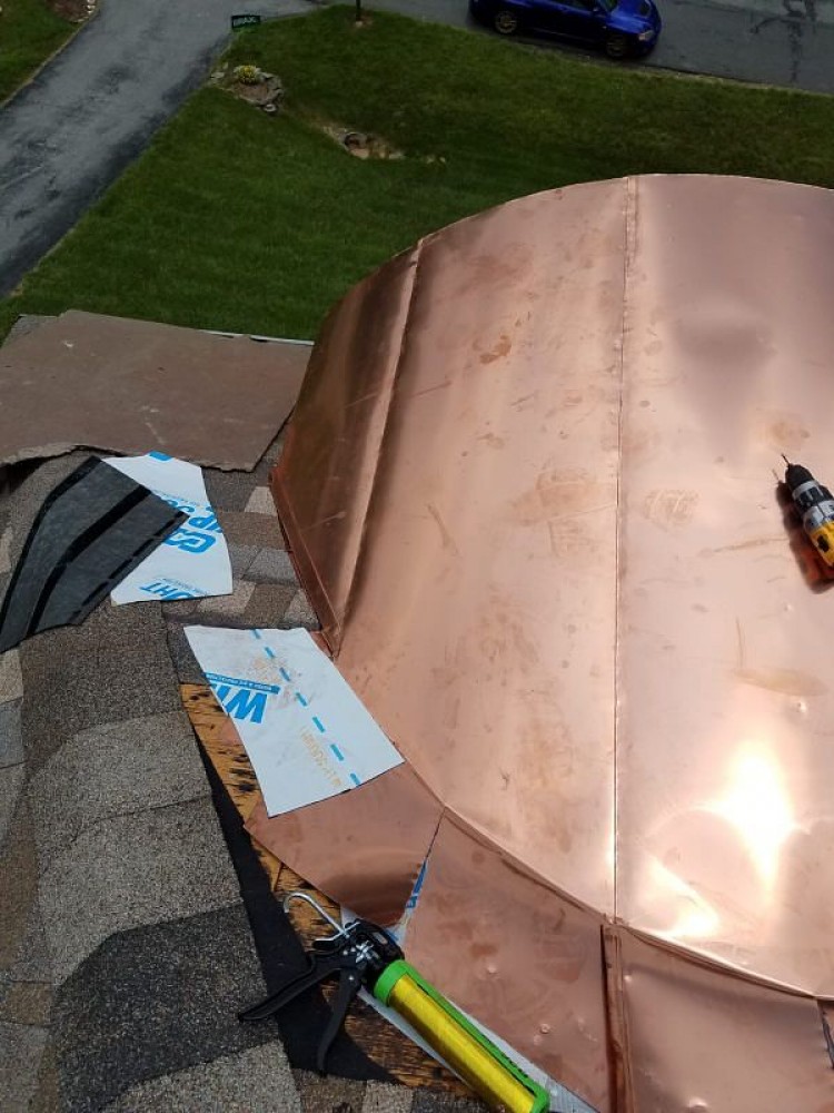 Photo By BRAX Roofing. Copper Roof Replacement 